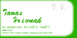 tamas hrivnak business card